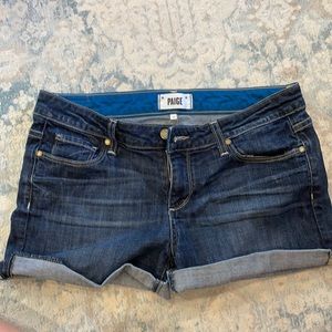 Paige Jimmy Jimmy Shorts in Dark Wash - Like New